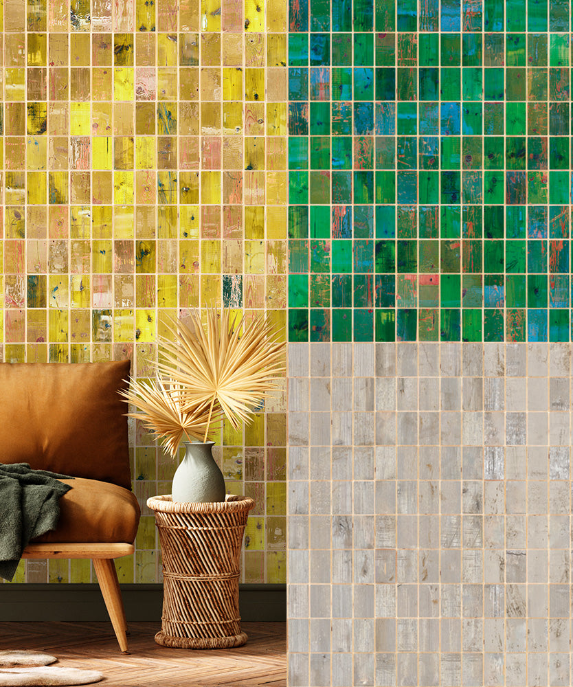 Waste Tiles Wallpaper by Piet Hein Eek