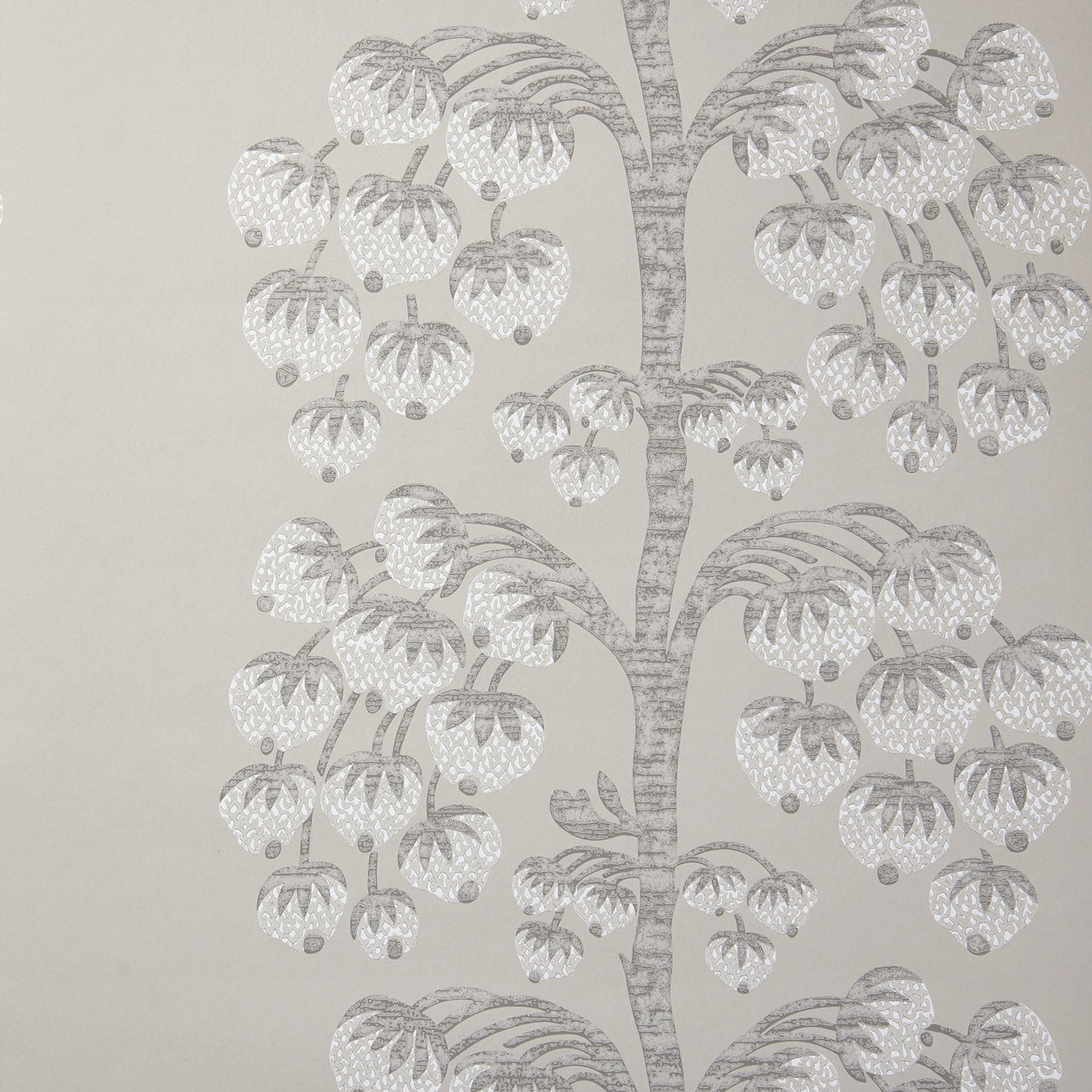 【P30号】花ざかりの森 #01 リネン 銀色レリーフアート LIBERTY / BERRY TREE / PEWTER 07282201T | 輸入壁紙専門店