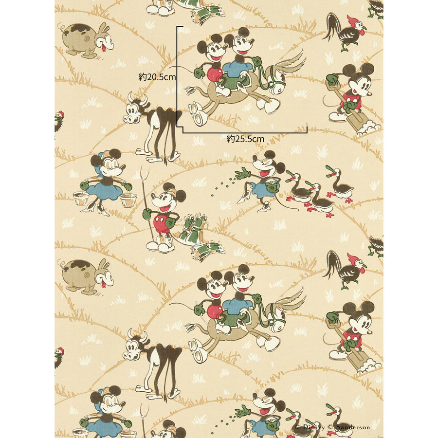 Sanderson / Disney Home X Sanderson Wallpapers / MICKEY AT THE FARM / Butterscotch 217267
