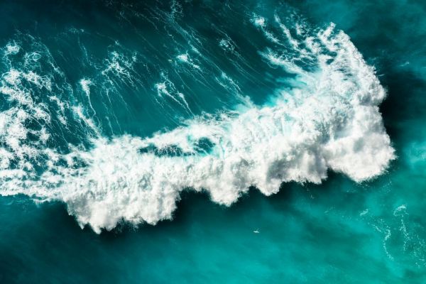 PHOTOWALL / Aerial Summer - Seagreen Wave (e93135) | 輸入壁紙専門