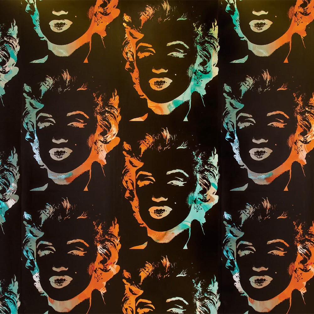 Andy Warhol / MARILYN MONOPRINT / Black on Chrome Mylar | 輸入壁紙