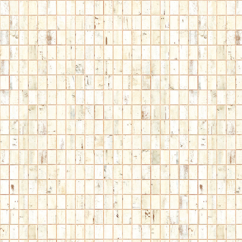 Waste Tiles Wallpaper by Piet Hein Eek / White PHE-26