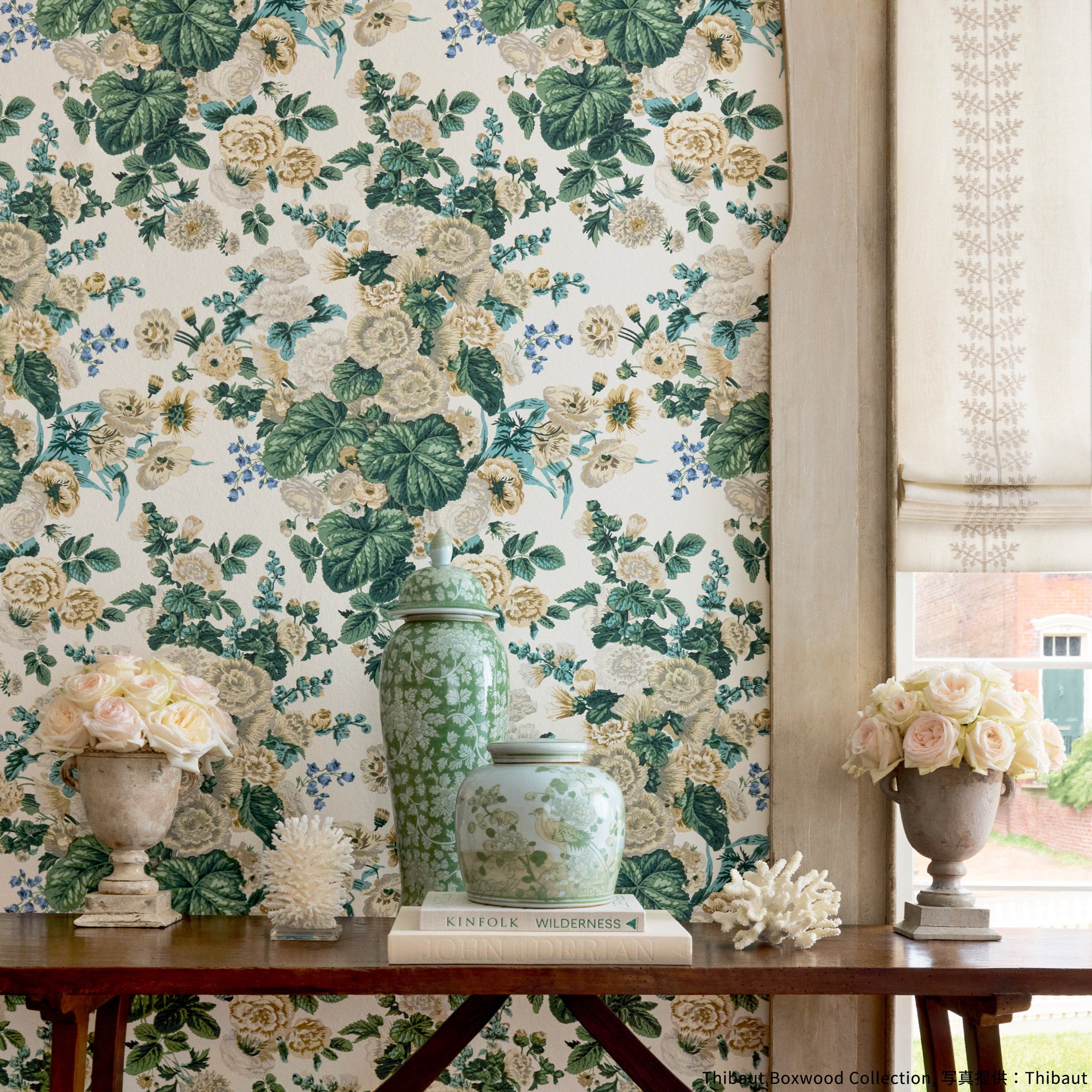 輸入壁紙 THIBAUT / Boxwood / HIDCOTE T10510 | 輸入壁紙専門店 WALPA