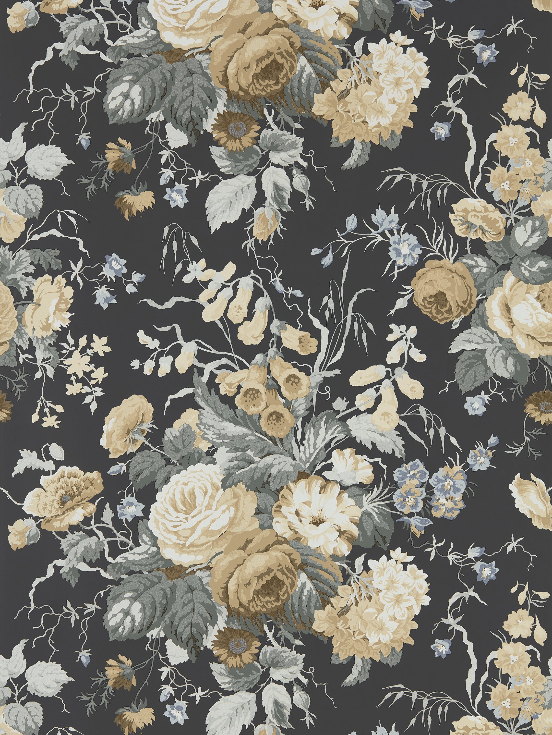 Sanderson / ONE SIXTY WALLPAPER COLLECTION / Hollyhocks Fire
