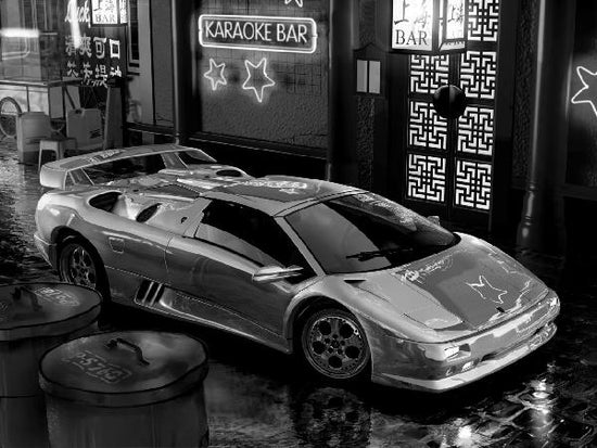 PHOTOWALL / Lamborghini In Asia - b/w (e12089)