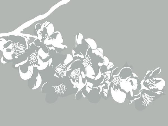 PHOTOWALL / Flora - Light Grey (e19011)