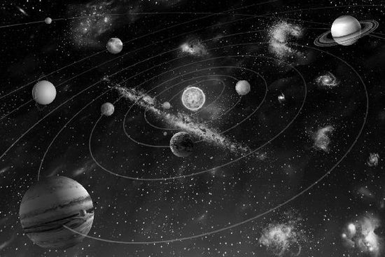 PHOTOWALL / Solar System - b/w (e10035)