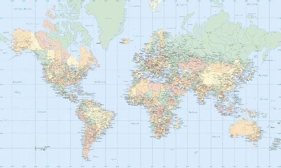 PHOTOWALL / World Map - Atlas (e1775)