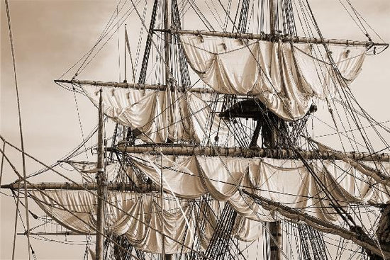 PHOTOWALL / Sailing Ship - Sepia (e19414)