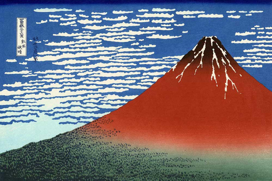 PHOTOWALL / Hokusai,Katsushika - Red Fuji (e10404)