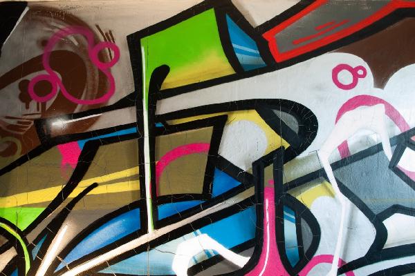 doppelganger33 Ltd Photography Graffiti Mural Street壁Trippy面キャンバスアートプリント  並行輸入品