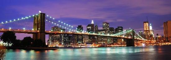 PHOTOWALL / Brooklyn Bridge at Night (e20414)