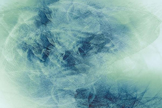 PHOTOWALL / Liquid Lines - Green Blue (e20474)