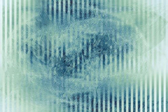 PHOTOWALL / Liquid Lines and Stripes - Green Blue (e20480)