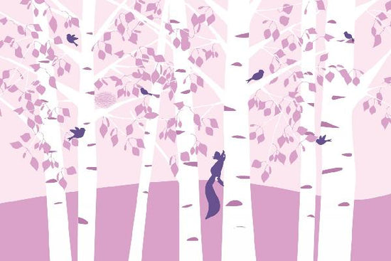 PHOTOWALL / Birch Forrest - Pink (e20880)