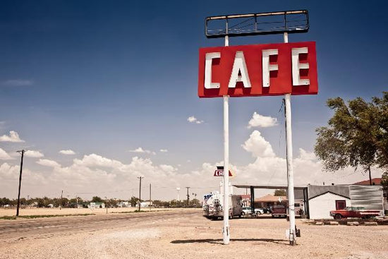 PHOTOWALL / Cafe Sign Route 66 (e21126)