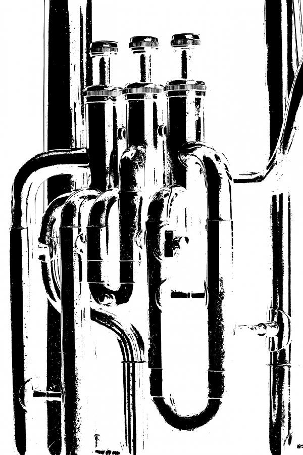 PHOTOWALL / Brass Horn Graphic - Tuba (e21334)