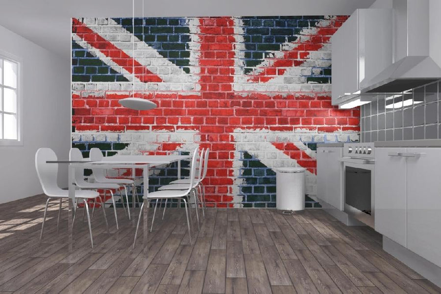 PHOTOWALL / Union Jack Brick Wall (e21345)