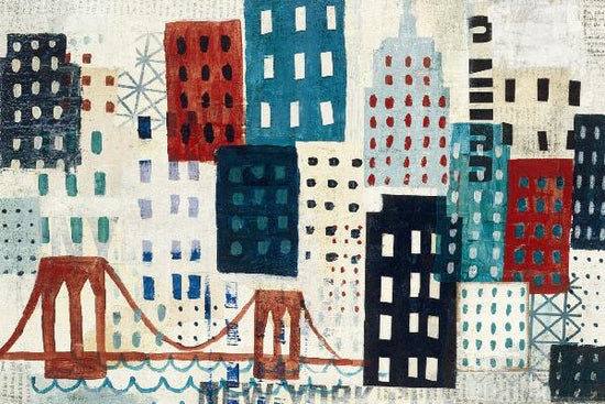 PHOTOWALL / New York Skyline Collage - Blue I (e22265)