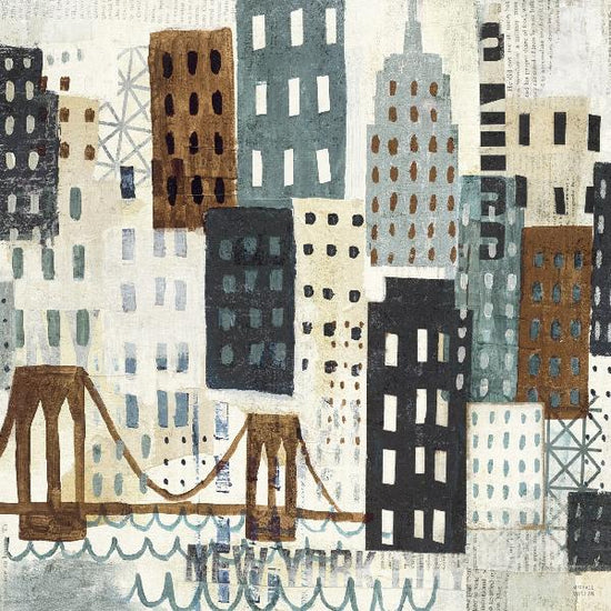 PHOTOWALL / New York Skyline Collage - Grey I (e22266)