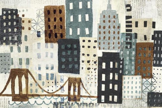 PHOTOWALL / New York Skyline Collage - Grey II (e22267)