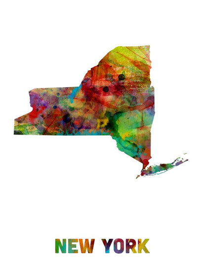 PHOTOWALL / New York State Map (e22695)
