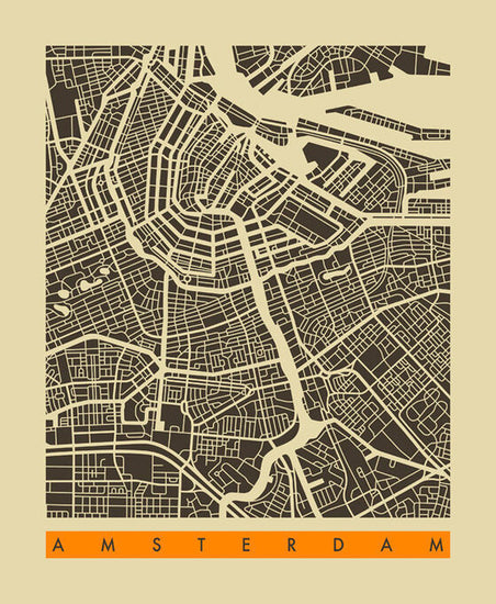 PHOTOWALL / City Map - Amsterdam (e22753)