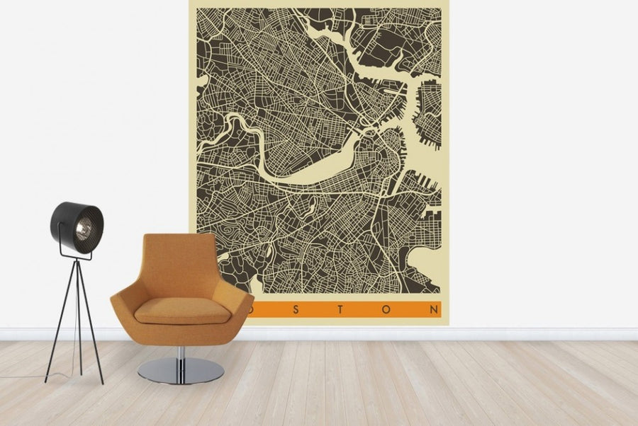PHOTOWALL / City Map - Boston (e22755)