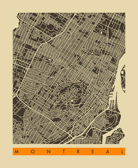 PHOTOWALL / City Map - Montreal (e22759)