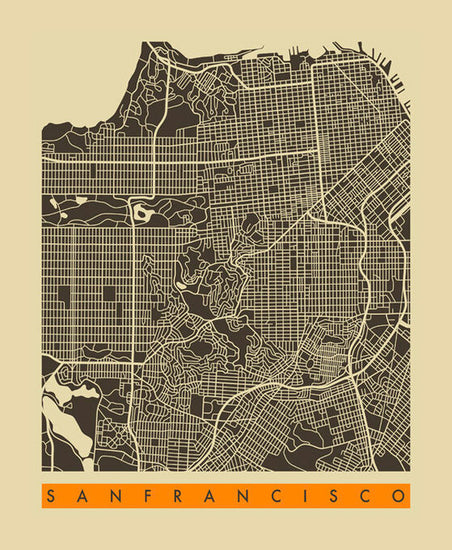 PHOTOWALL / City Map - San Fransisco (e22763)