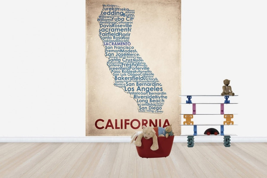 PHOTOWALL / California Map (e22956)