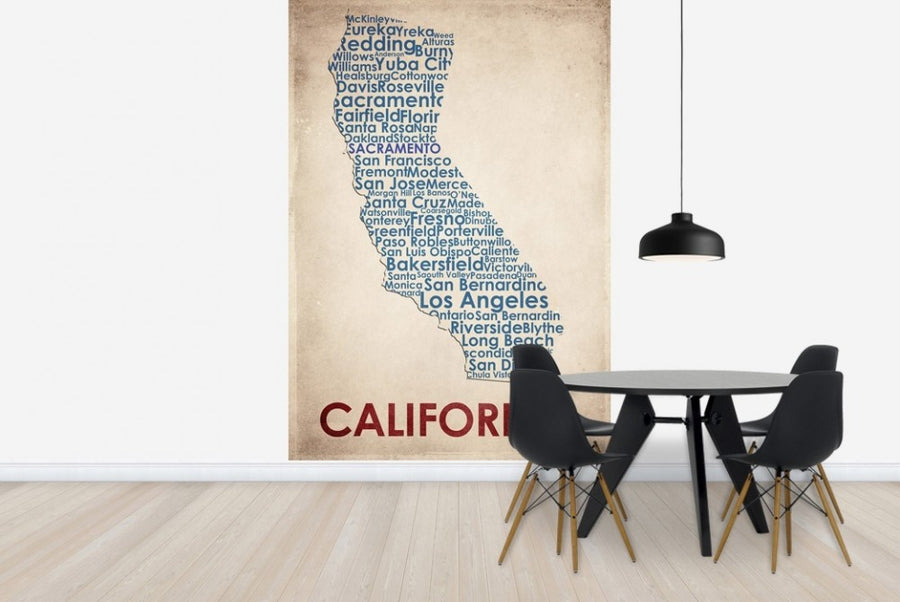 PHOTOWALL / California Map (e22956)