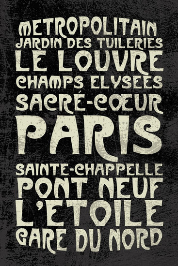 PHOTOWALL / Paris Sign (e22986)