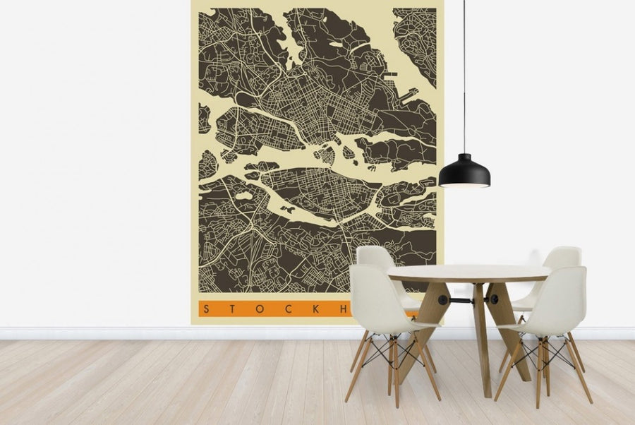 PHOTOWALL / City Map - Stockholm (e23129)