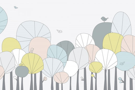 PHOTOWALL / Happy Forest - Pastel (e23138)