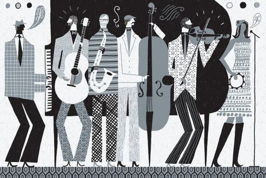 PHOTOWALL / The Band Black and White (e23477)