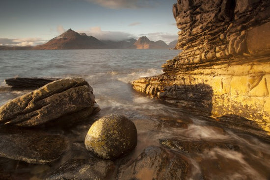 PHOTOWALL / Cliff Wall at Eveningfall (e23624)