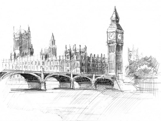 PHOTOWALL / Big Ben in Black Lead (e40170)