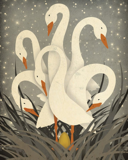 PHOTOWALL / Six Geese A Laying (e23847)