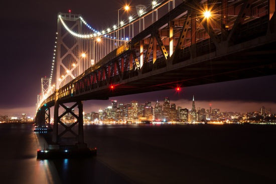 PHOTOWALL / Bay Bridge in the Night (e24343)