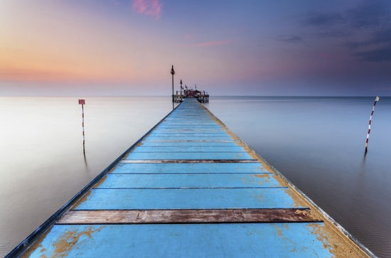 PHOTOWALL / Blue Wooden Pier (e29417)