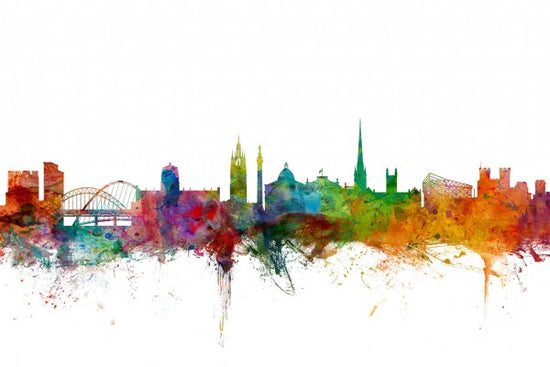 PHOTOWALL / Newcastle England Skyline (e24876)