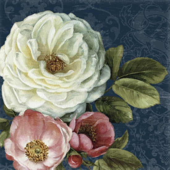 PHOTOWALL / Floral Damask on Indigo (e24882)