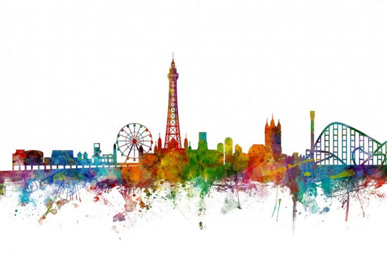 PHOTOWALL / Blackpool England Skyline (e24936)