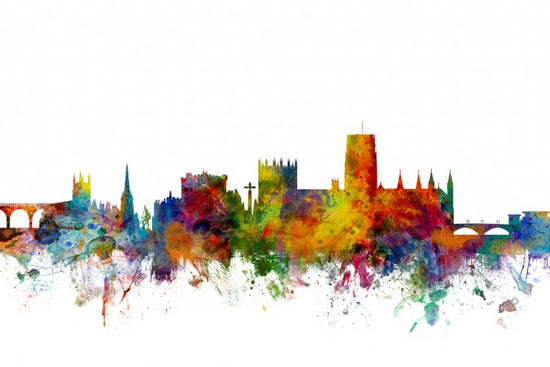 PHOTOWALL / Durham England Skyline Cityscape (e24948)