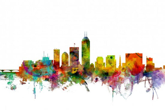 PHOTOWALL / Indianapolis Indiana Skyline (e24952)