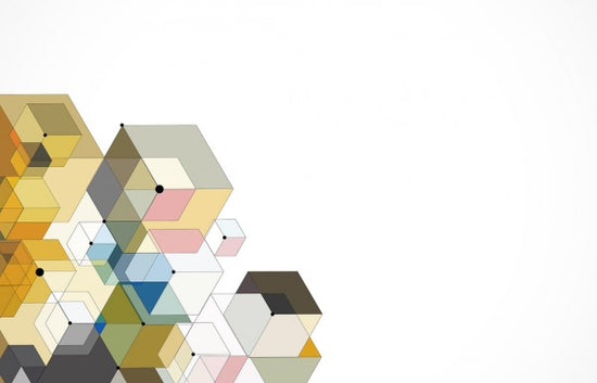 PHOTOWALL / Abstract Color Hexagons (e24990)