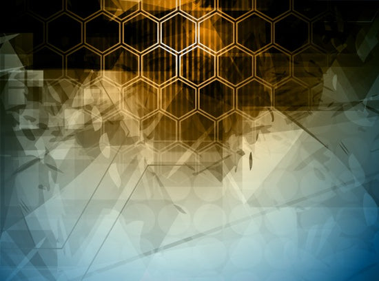 PHOTOWALL / Abstract Hexagons (e24992)