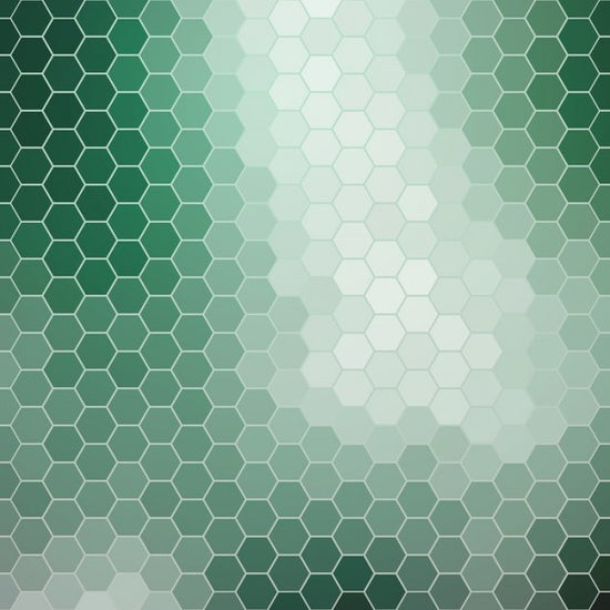 PHOTOWALL / Emerald Green Hexagons (e25013)
