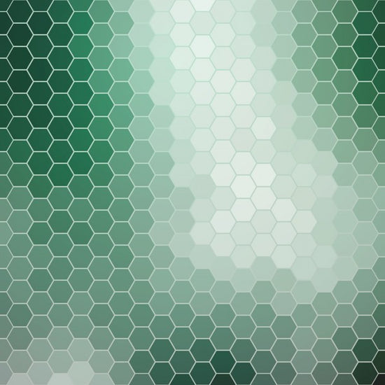 PHOTOWALL / Emerald Green Hexagons (e25013)